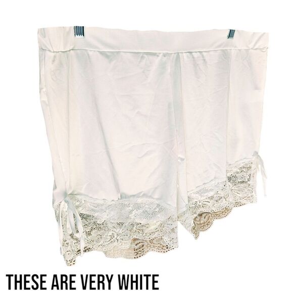 ROSE GAL Plus Size 3Piece Tank Tops Floral White Lace short Set. SIZE 22 - Picture 8 of 16